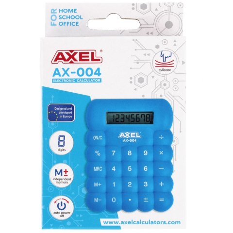 CALCULADORA SILICONA AZUL AX-004 AXEL 457667 AXEL