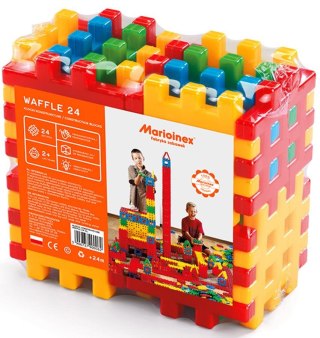 BLOQUES DE CONSTRUCCIÓN 24 ELEMENTOS OBLEAS CUBO MARIO-INEX 900062 MARIO-INEX