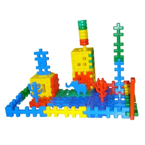 BLOQUES DE CONSTRUCCIÓN WAFFLES 60 ELEMENTOS COLOR CZAKO 025418 CZAKO