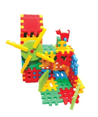 BLOQUES DE CONSTRUCCIÓN WAFFLES 62 ELEMENTOS CZAKO 025654 CZAKO