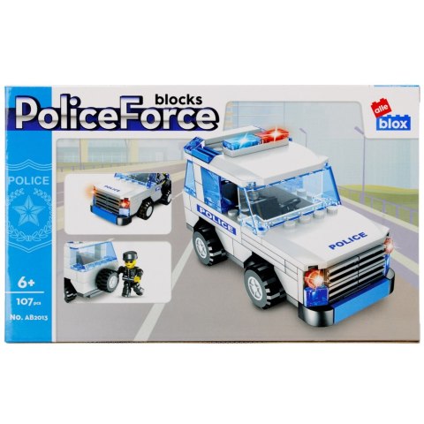 BLOQUES DE CONSTRUCCIÓN 107 ELEMENTOS POLICÍA ALLEBLOX 492822 ALLEBLOX