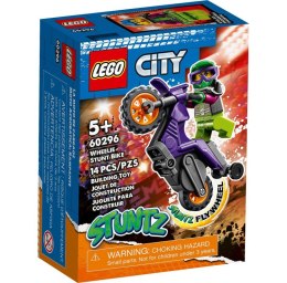 BLOQUES DE CONSTRUCCIÓN CITY WHEELIE EN UNA MOTOCICLETA LEGO 60296 LEGO