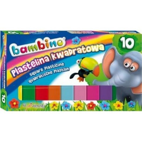 PLASTICINA 10 COLORES BAMBINO CUADRADO MAJEWSKI 002823 ST. MAJEWSKI