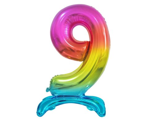 GLOBO FOIL DE B&C DE PIE 9, ARCO IRIS, 74 CM BC-AST9 GODAN