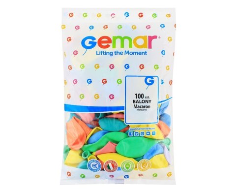 GLOBOS G110/MC PASTEL 12 PULGADAS - MIX MACARON/ 100 PCS. G110/MC GODAN