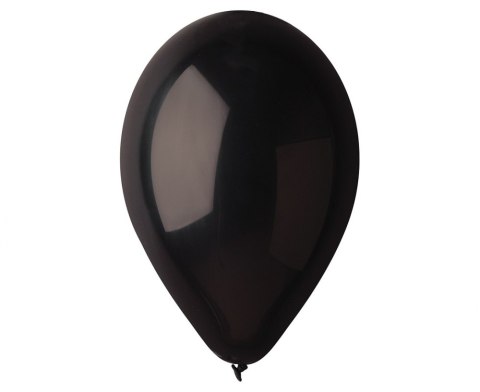 GLOBOS NEGRO PASTEL, G90, 25 CM, 10 UDS. GODAN