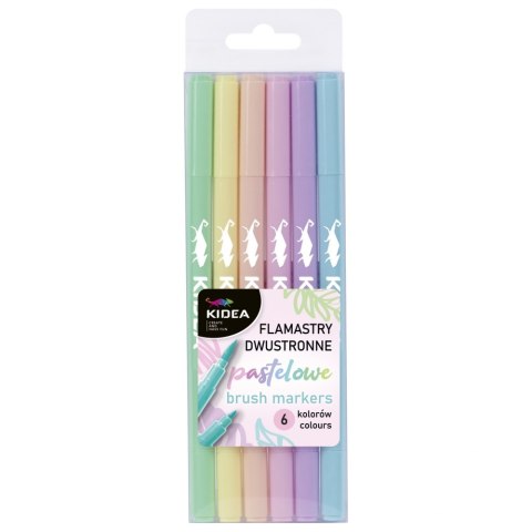 BOLIGRAFOS 2STR 6KOL PASTEL KIDEA DERF ESTUCHE DERFORM