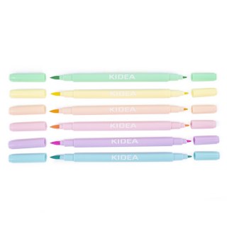 BOLIGRAFOS 2STR 6KOL PASTEL KIDEA DERF ESTUCHE DERFORM