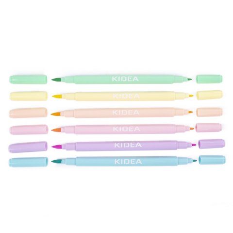 BOLIGRAFOS 2STR 6KOL PASTEL KIDEA DERF ESTUCHE DERFORM