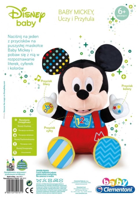 Peluche Interactivo Mickey Mouse 30CM CLEMENTONI 50131 CLEMENTONI