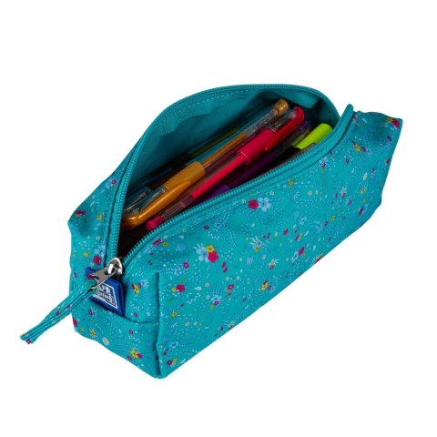 BOLSO GRANDE OXFORD FLORAL HAMELIN TURQUESA