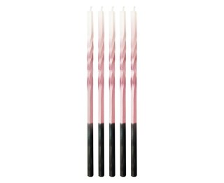 TORNILLOS PARA VELAS DE CUMPLEAÑOS PACK DE 5 UDS. ROSA/BLANCO OMBRE GODAN 7C-SSOR GODAN