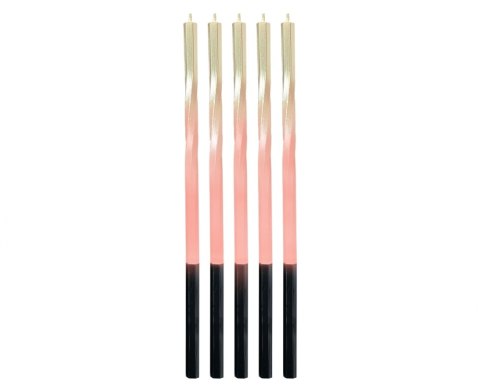 TORNILLOS PARA VELAS DE CUMPLEAÑOS PACK DE 5 UDS. OMBRE ORO/ROSA GODAN 7C-SSOZ GODAN