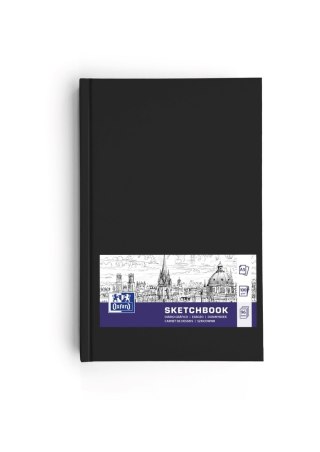 CUADERNO DE BOCETOS A5 OXFORD, 96 HOJAS, HAMELIN NEGRO