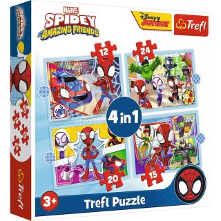 PUZZLE 4EN1 EQUIPO SPIDEY TREFL 34611 TR