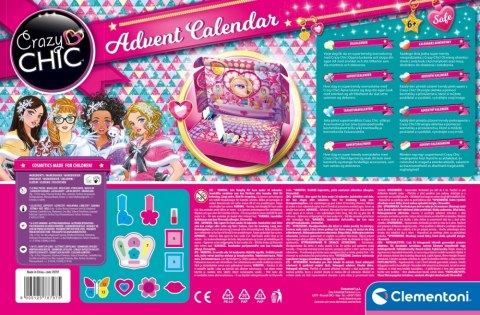 SET CREATIVO CRAZY CHIC CALENDARIO DE ADVIENTO CLEMENTONI 78797 CLEMENTONI