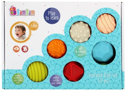 SET DE BOLAS SENSORIALES 10 PCS. BAM BAM 466868 BAM BAM