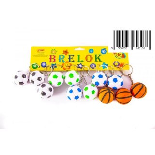 LLAVERO BOLA 3 CM MEZCLA DE ESTAMPADOS PACK 12 UDS. MIDEX 0275K JUGUETES