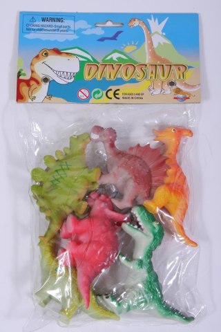 DINOSAURIOS DE GOMA DIVERTIDOS 6PZS HIPO 32805 HIPO