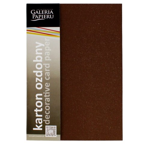 CARTULINA DECORATIVA A4 240 G MARRÓN MICA METÁLICA GALERÍA DE PAPEL PAQUETE DE 20 UDS. ARGO 202718 ARGO