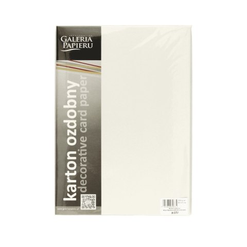 CARTULINA DECORATIVA A4 MILLENIUM BLANCO 250G PAPEL ARGO GALERÍA