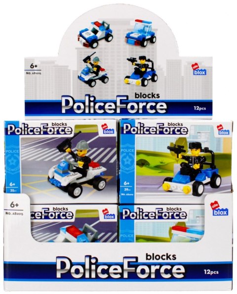 BLOQUES DE CONSTRUCCIÓN 29-39 ELEMENTOS POLICÍA DISPLAY ALLEBLOX 492820 ALLEBLOX