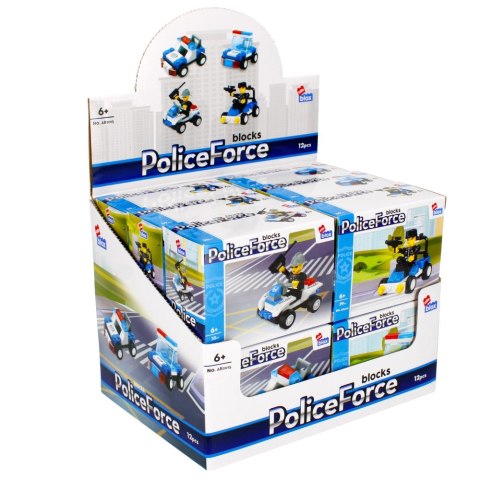 BLOQUES DE CONSTRUCCIÓN 29-39 ELEMENTOS POLICÍA DISPLAY ALLEBLOX 492820 ALLEBLOX