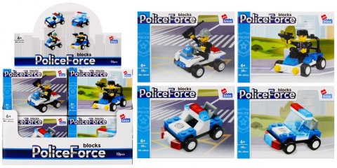 BLOQUES DE CONSTRUCCIÓN 29-39 ELEMENTOS POLICÍA DISPLAY ALLEBLOX 492820 ALLEBLOX